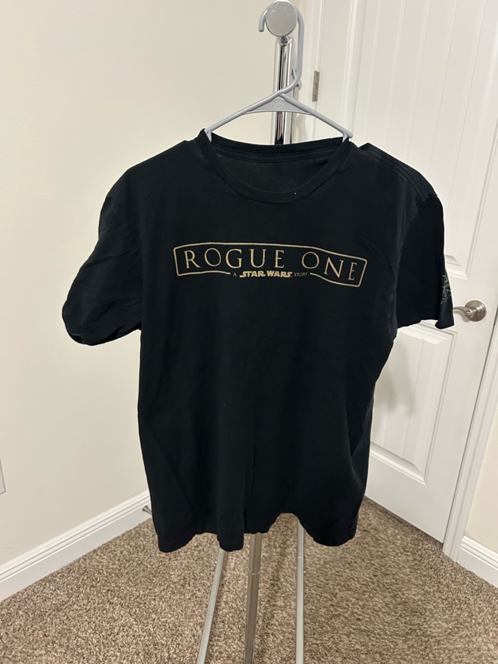 Levi's Black T-Shirt with Gold Rogue One Logo